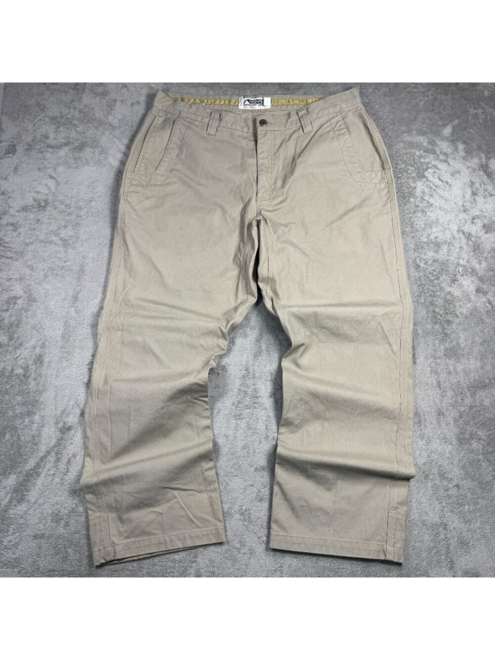 Mountain Khakis Relaxed Fit Canvas Pants Mens 38x30 Tan Khakis Gorpcore Casual